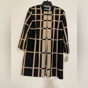 Danny & Nicole Black and Tan Checkered Jacket